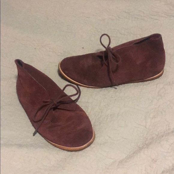 Lucky Brand lace up flat booties - Picture 2 of 6